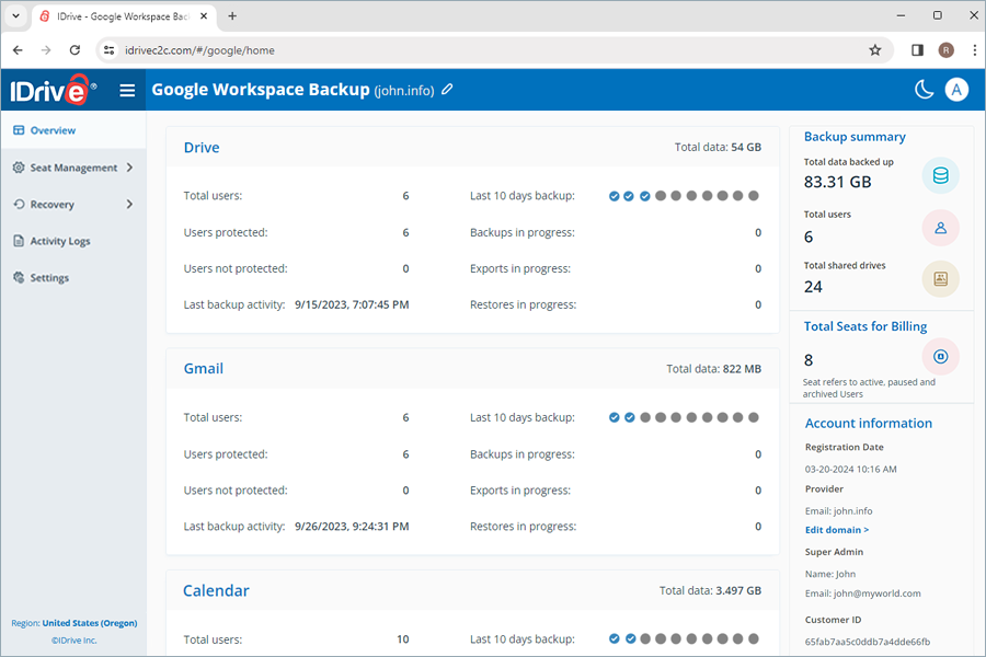 Google Workspace Backup